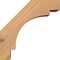 Ekena Millwork 3 1/2"W x 6"D x 6"H Merced Smooth Knee Brace, Western Red Cedar BRC04X06X06MRC00SWR - alternate 2